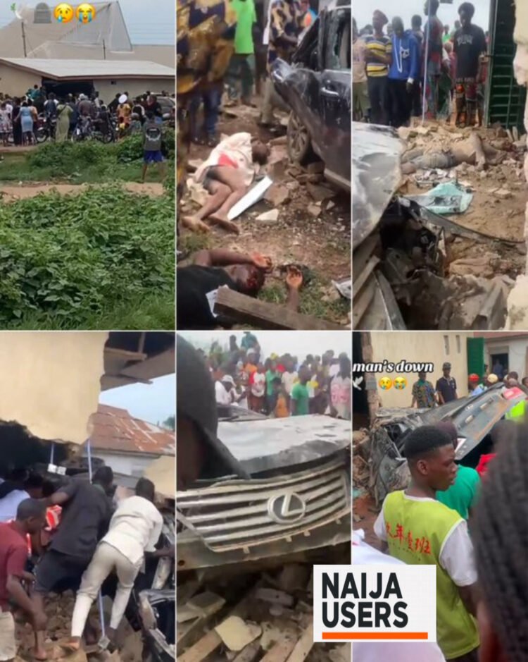 Suspected yahoo boys crashed into a shop klling two persons during a street race for ₦30,000 grand prize, in Sapade.