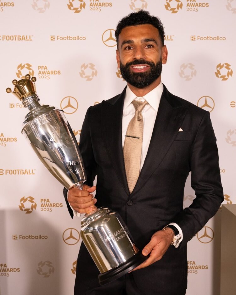 Mohamed Salah Becomes First Player To Win PFA Men’s Player Of The Year Award Three Times