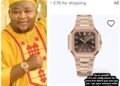 Cubana Chief Priest Flaunts £151k Patek Philippe Watch With Davido And Tinubu
