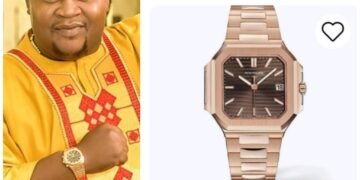 Cubana Chief Priest Flaunts £151k Patek Philippe Watch With Davido And Tinubu