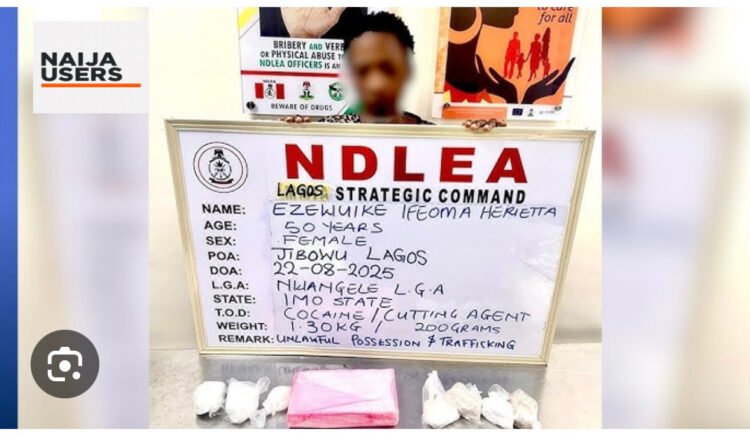 NDLEA detains widow for using fake pregnancy to traffic cocaine in Lagos
