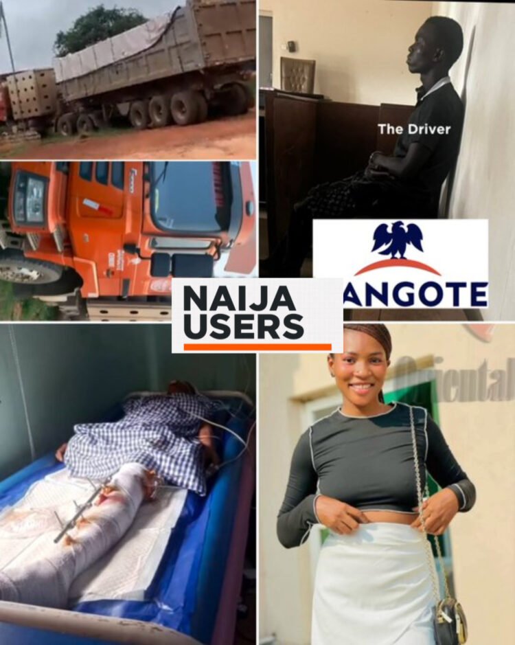 Dangote truck fatally crushed a student at Auchi poly gate. Nigerian police tried to cover the case