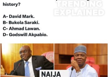 Twitter Nigeria names Bukola Sarak as best senate president and Godswill Akpabio as worst