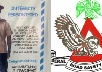 FRSC Honors Officer Babatunde Owoeye For Rejecting 104 Bribes In One Month