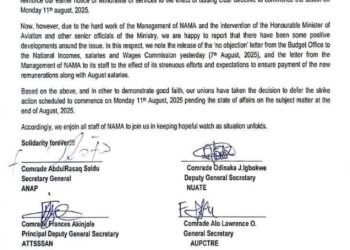 Planned aviation unions strike shelved…Aviation Minister Festus Keyamo