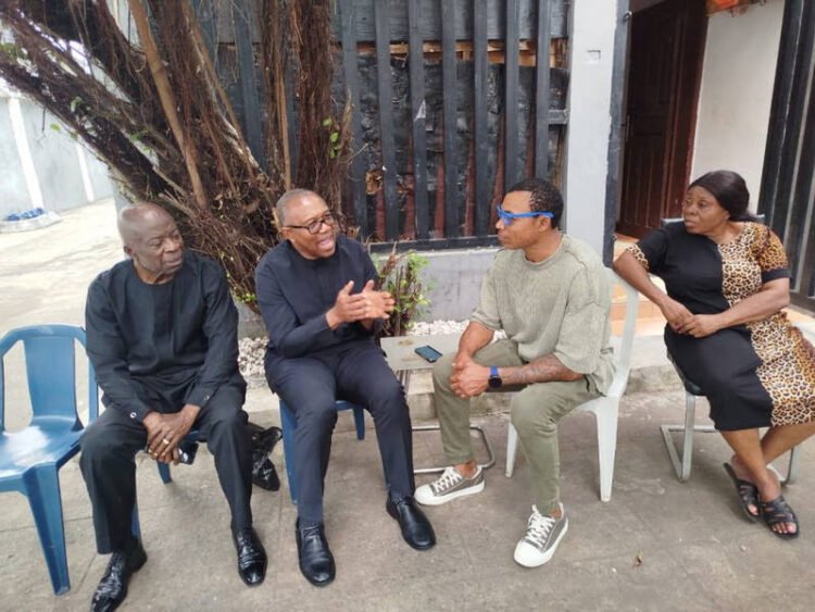 Peter Obi Pays Condolence Visit to Family of Late Super Eagles Goalkeeper Peter Rufai