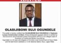 EFCC Declares Sujimoto CEO Olasijibomi Ogundele Wanted Over Money Laundering