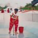 Hilda Baci Personally Cleans Giant Pot Ahead Of Record-Breaking Jollof Rice Attempt In Lagos
