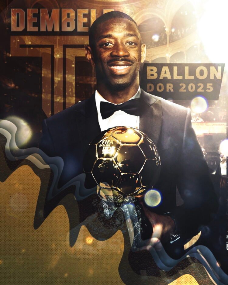 Ousmane Dembélé Wins 2025 Ballon d’Or After Stellar Season With PSG
