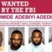FBI Offers $10,000 Reward For Nigerian Fraud Suspect Olumide Adebiyi Adediran