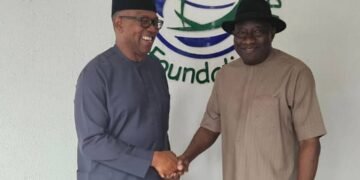 Peter Obi Meets Goodluck Jonathan In Abuja, Discusses National Issues