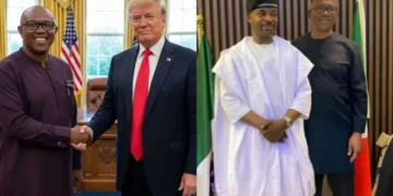 Peter Obi Dismisses Viral Photos With Donald Trump And MC Oluomo As Fake And Doctored
