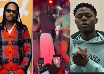 Mohbad Supporter Storms Stage To Confront Naira Marley At Benin Republic Concert
