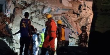 Three-Storey Building Collapses In Yaba, Rescue Operations Ongoing