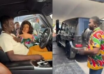 Nollywood Actress Nkechi Blessing Gifts Director Elijah Rotimi Luxurious 2019 G-Wagon