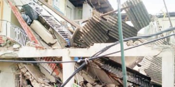 Six Rescued As Two-Storey Building Collapses In Alimosho Lagos, One Trapped
