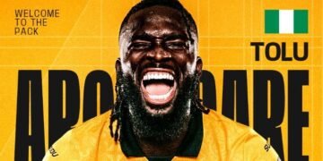 Wolves Complete Signing of Nigerian Striker Tolu Arokodare From Genk
