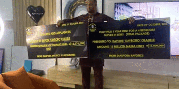 Fans Gift BBNaija’s Kaybobo A Furnished Lekki Duplex, ₦4 Million Cash, And iPhone 17