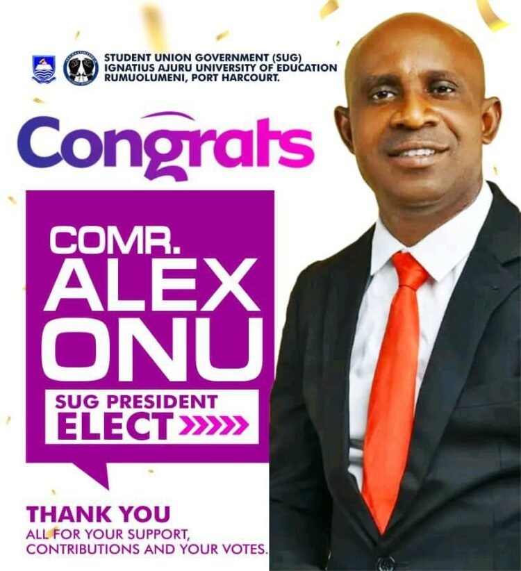 53-Year-Old Mazi Alex Onu Becomes SUG President at Ignatius Ajuru University