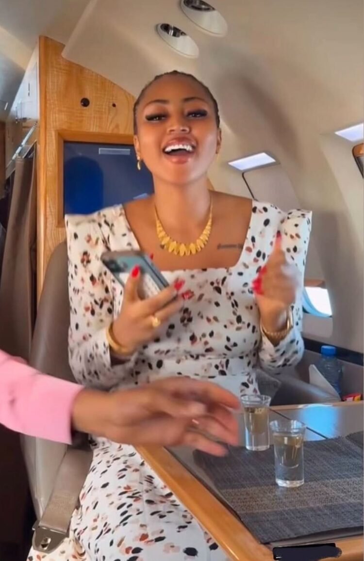 Regina Daniels Shares Cheerful Video On Private Jet Amid Marital Rift Rumors With Ned Nwoko