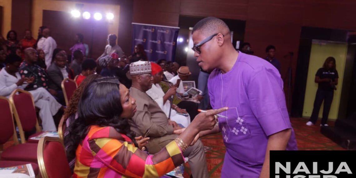 NIDCOM Boss, Abike Dabiri confronted Rufai Oseni at Eko Hotel, for falsely accusing her of Bigotry