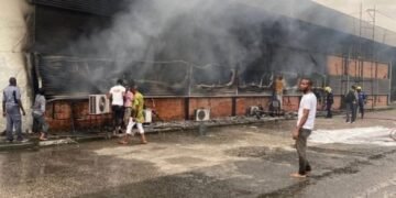 Fire Sweeps Through Rivers State Secretariat Podium Block, No Lives Lost