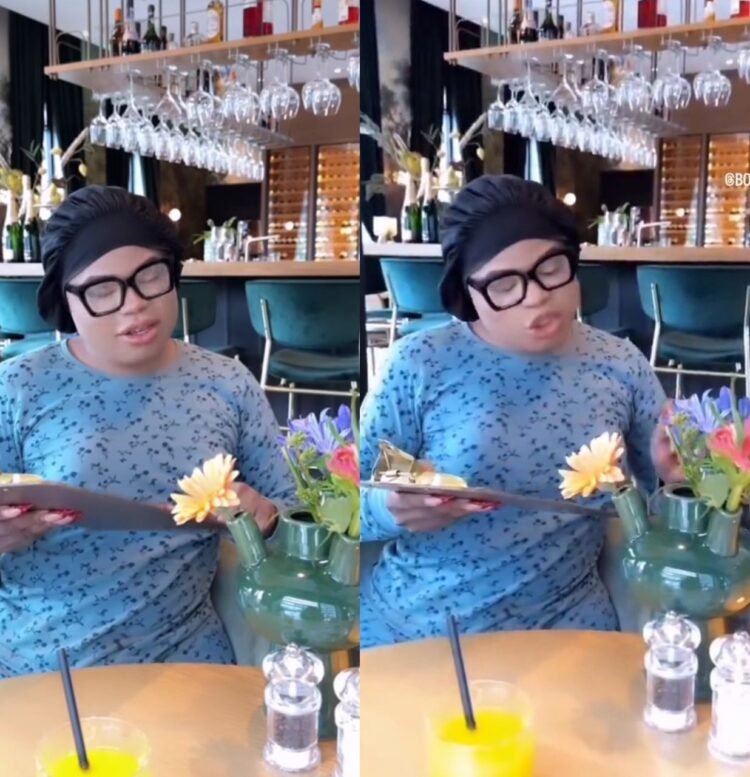 Bobrisky Sparks Debate After Declaring He Is Muslim While Ordering Food In UK Restaurant