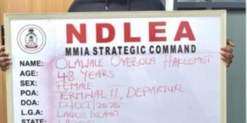 UK-Based Public Health Assistant Nabbed For Drug Trafficking At Lagos Airport