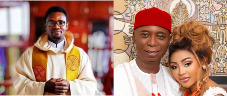 Priest Claims Ned Nwoko And Regina Daniels’ Marriage Was Driven By Greed, Not Love