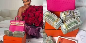 Mercy Eke Shows Off Over ₦100 Million, Hermès Birkin and iPhone 17 Gifts From Boyfriend