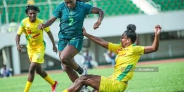 Super Falcons Take 2-0 Lead Over Benin In 2026 Women’s AFCON Qualifier First Leg