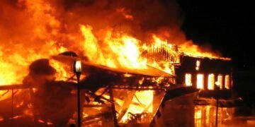 Massive Fire Ravages Alaba International Market In Lagos, Traders Count Heavy Losses