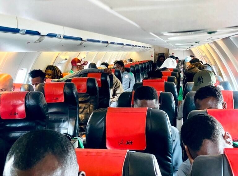 Super Eagles Arrive In Uyo After Mid-Air Scare Delays Flight From South Africa