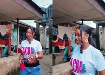 Tacha Breaks Down Revisiting Childhood Home in Nkpor, Port Harcourt