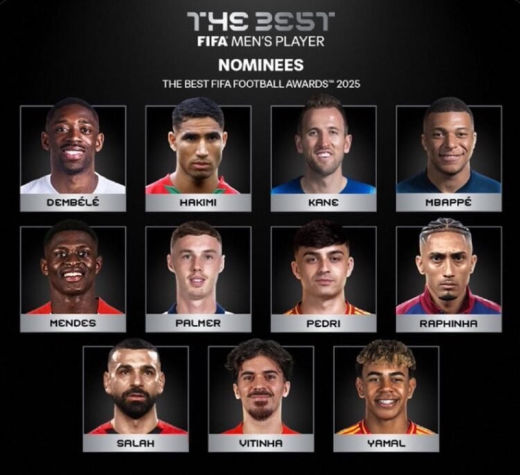 Mbappé, Dembélé, Salah Lead Nominees For 2025 FIFA Best Player Award