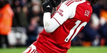 Eberechi Eze Hat-Trick Propels Arsenal To 4-1 Victory Over Tottenham