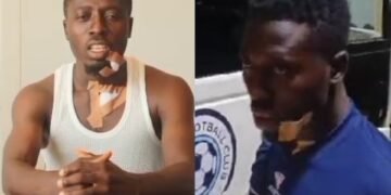 Barau FC Player, Nana Abraham Clarifies Injury At Katsina United Stadium, Denies Throat Attack Reports