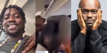 VeryDarkMan and Mr Jollof Get Into Physical Fight During Flight From Asaba to Lagos
