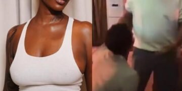 Tiwa Savage Kneels To Greet Don Jazzy, Winning Hearts With Humility And Respect