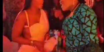 Mercy Eke Gifts Toyin Abraham ₦1 Million At Toke Makinwa’s Baby Dedication