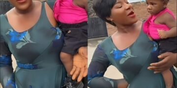 Destiny Etiko Meets Lookalike Baby During Movie Shoot