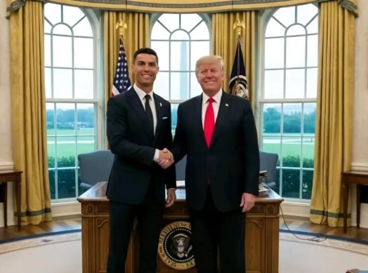 Donald Trump Says Son Barron Is Big Cristiano Ronaldo Fan After White House Meeting