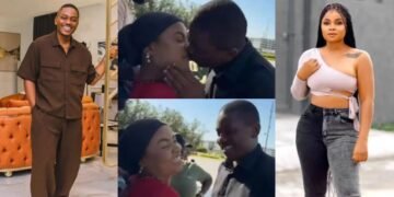 Timini Egbuson and Bimbo Ademoye Share Surprise Kiss in 24 Hours Vlog