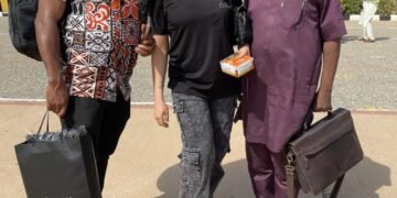 Aloy Ejimakor Visits Nnamdi Kanu in Sokoto with Wife and Brother