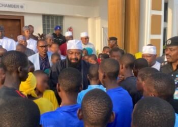 Governor Bago Receives 100 Rescued St Mary’s Students