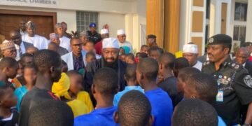 Governor Bago Receives 100 Rescued St Mary’s Students