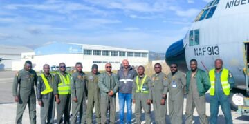NAF C-130 Aircraft NAF 913 Lands Safely in Lisbon After Detention in Burkina Faso