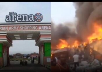 Fire Breaks Out At Army Arena Market In Oshodi, Traders Flee