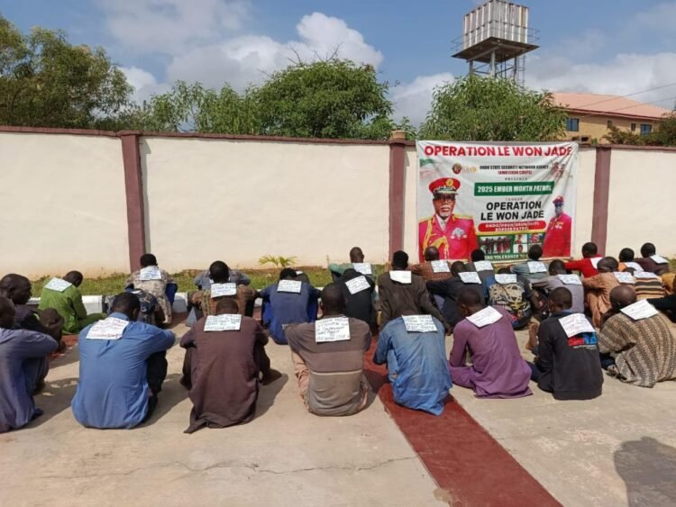 Ondo Amotekun Arrests 39 Suspected Bandits Fleeing Sokoto Airstrikes