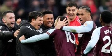 Buendia’s Late Strike Gives Aston Villa 2-1 Win Over Arsenal, Ending 18-Match Unbeaten Run